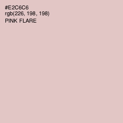 #E2C6C6 - Pink Flare Color Image